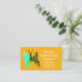 Early Learning Center-Schmetterlingskarte Visitenkarte (Stehend Vorderseite)