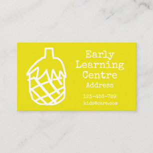 Early Learning Center Tagcare Business gelb Visitenkarte