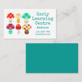 Early Learning Daycare Pilz Business Card Visitenkarte (Vorne/Hinten)