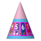 Early Math Numbers 1 bis 10 Party Hat Partyhütchen (Vorderseite)