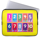Early Mathe Numbers 1 bis 10 Elektronik Bag Laptopschutzhülle (Vorderseite)
