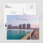 Early Navarre Beach Florida Angeln denken an U Postkarte (Vorne/Hinten)