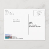 Early Navarre Beach Florida Angeln denken an U Postkarte (Rückseite)