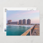 Early Navarre Beach Florida Fischen Postkarte (Vorne/Hinten)