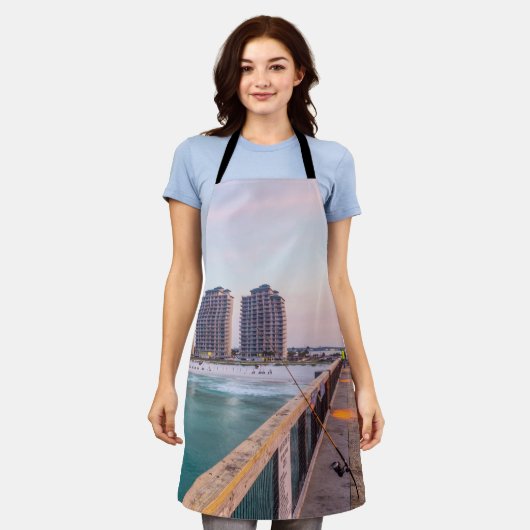 Early Navarre Beach Florida Fischen Schürze (Getragen)