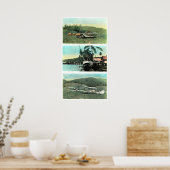 Early Papua Neue Guinea Aviation Print Poster (Küche)