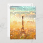 Early Paris Morning Postkarte (Vorne/Hinten)