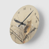 Early Plum Blossoms by Nishimura Goun, Owl Art Runde Wanduhr (Winkel)