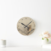 Early Plum Blossoms by Nishimura Goun, Owl Art Runde Wanduhr (Zuhause)