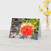 Early Retirement Card mit Orange Rose Karte (Gelbe Blume)