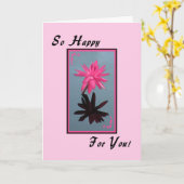Early Retirement Card mit Pink Water Liege Karte (Gelbe Blume)