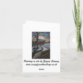 Early Snow Feiertagskarte (Rückseite)