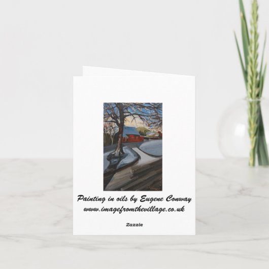 Early Snow Feiertagskarte (Rückseite)