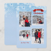 Early Snowflakes Foto Einladung (Vorne/Hinten)