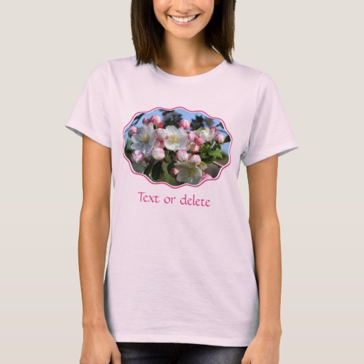 Early Spring Blossoms Floral Personalized T-Shirt (Vorderseite)