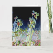 "Early Spring" digital veränderte Fiddlehead Ferns Karte (Vorderseite)