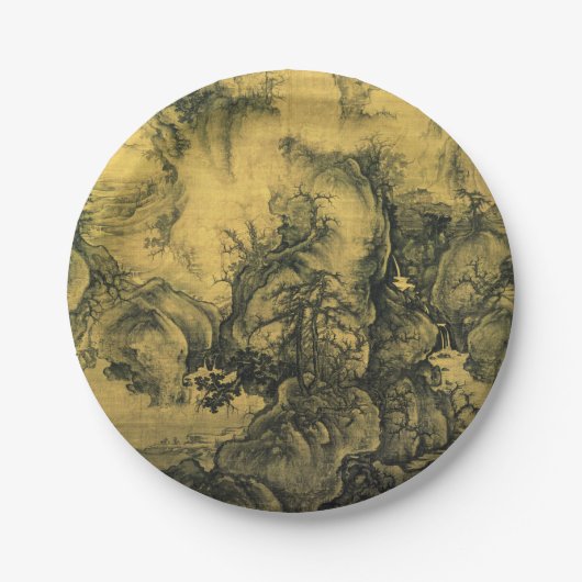 Early Spring & Guo Xi - Chinesische Kunst/kaiserli Pappteller (Vorderseite)