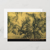 Early Spring & Guo Xi - Chinesische Kunst/kaiserli Postkarte (Vorne/Hinten)