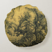 Early Spring & Guo Xi - Chinesische Kunst/kaiserli Rundes Kissen (Rückseite)