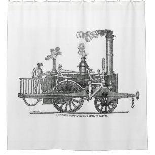 Early Steam Locomotive Duschvorhang