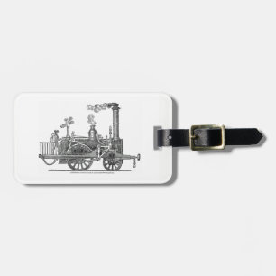 Early Steam Locomotive Gepäckanhänger