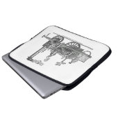 Early Steam Locomotive Laptopschutzhülle (Vorne Knopf)
