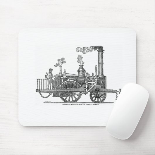 Early Steam Locomotive Mousepad (Mit Mouse)