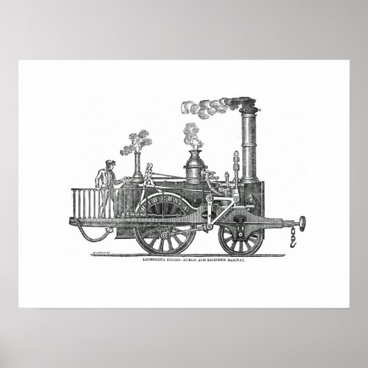 Early Steam Locomotive Poster (Vorne)