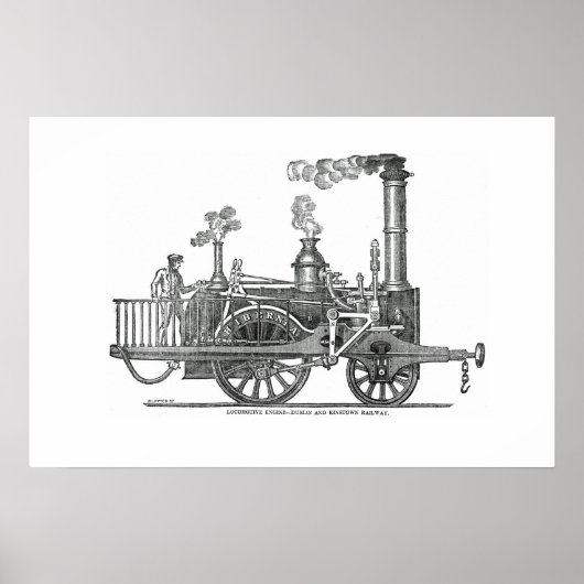 Early Steam Locomotive Poster (Vorne)