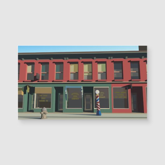 Early Sunday Morning Magnetkarte (Vorderseite)