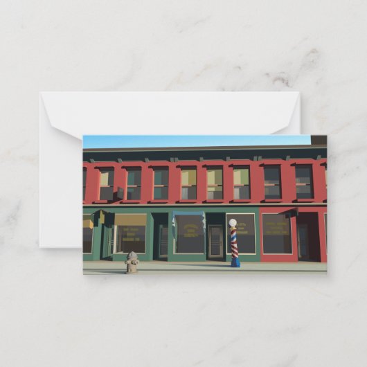 Early Sunday Morning Mitteilungskarte (Vorderseite)