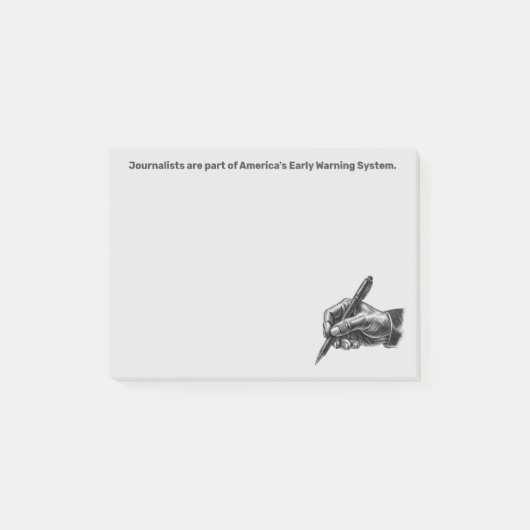 Early Warning System Journalist Post-it® Notizen (Vorderseite)