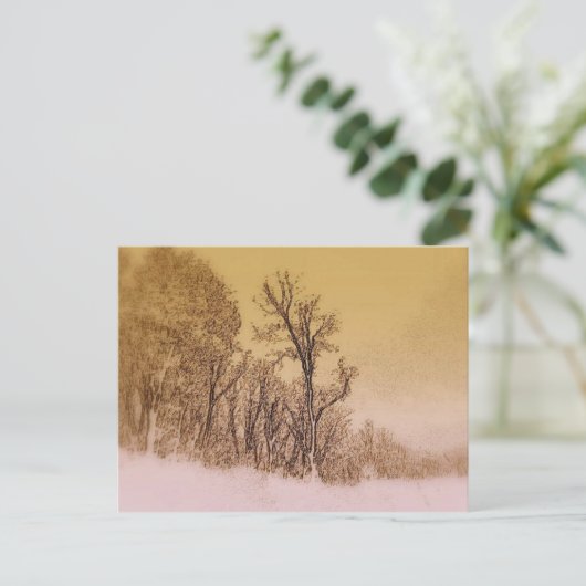 Early Winter Skyline Postkarte (Stehend Vorderseite)
