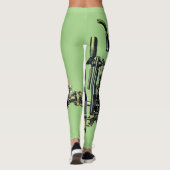 Early Wisconsin Motor Gas Motor Mechanischer Robot Leggings (Rückseite)
