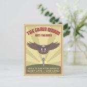 Early Worm Postkarte (Stehend Vorderseite)