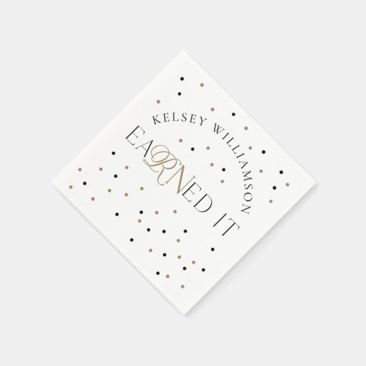 eaRNed IT Nursing School Abschluss Celebration Serviette (Ecke)