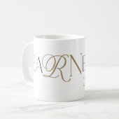 eaRNed it RN Nursing Degree Abschluss Kaffeemaschi Kaffeetasse (Vorderseite Links)