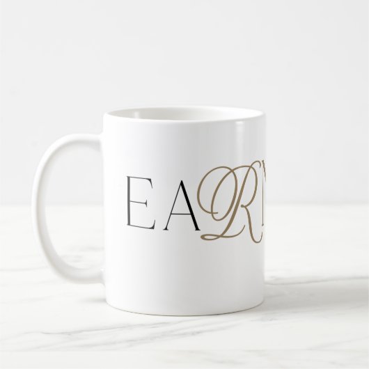 eaRNed it RN Nursing Degree Abschluss Kaffeemaschi Kaffeetasse (Links)