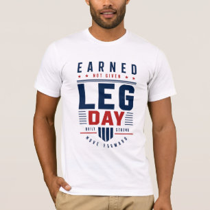 Earned Not Given Beintag Fitness-Motivation Typogr T-Shirt