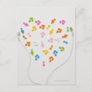 Earphone Postkarte
