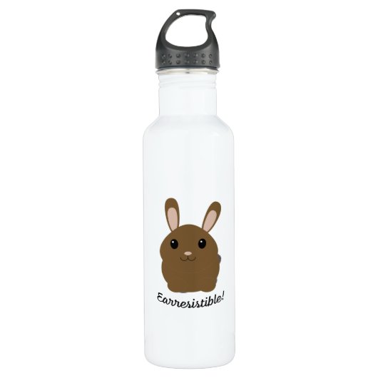 Earresistible Bunny Edelstahlflasche (Vorderseite)