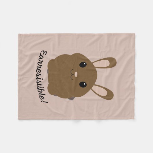 Earresistible Bunny Fleecedecke (Vorderseite (Horizontal))