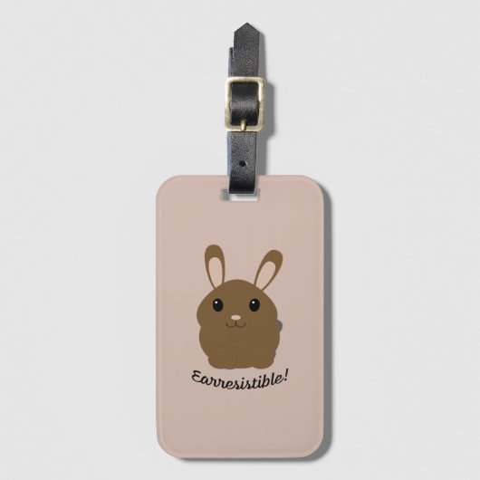 Earresistible Bunny Gepäckanhänger (Vorderseite Vertikal)