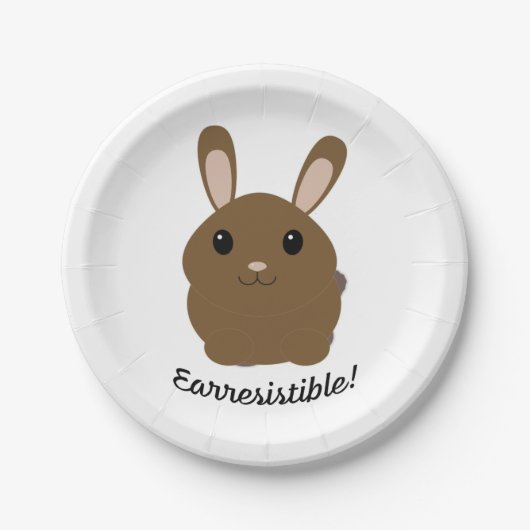 Earresistible Bunny Pappteller (Vorderseite)