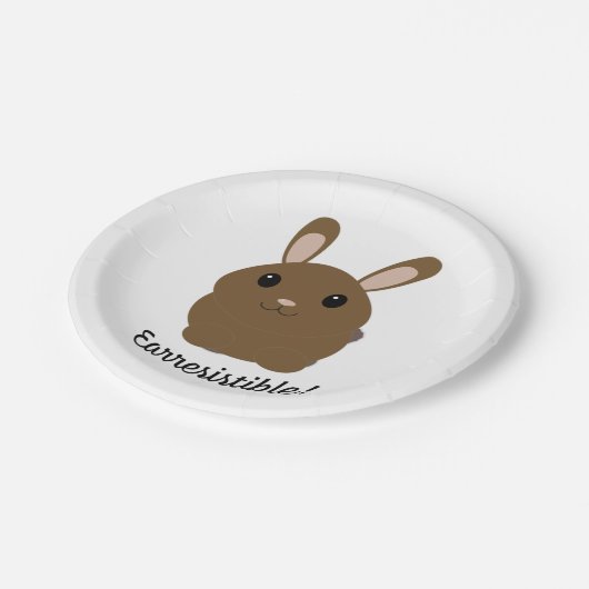 Earresistible Bunny Pappteller (Schrägansicht)
