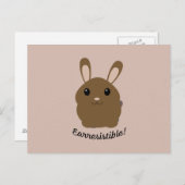 Earresistible Bunny Postkarte (Vorne/Hinten)