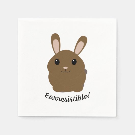 Earresistible Bunny Serviette (Vorderseite)