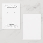 Earring-Anzeige | Handmade in USA Visitenkarte (Vorne/Hinten)