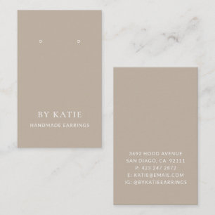 Earring Card Tauber Benutzerdefinierte Earring Dis Visitenkarte
