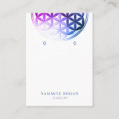 Earring Display Card ・ Blume von Life/Mandala Visitenkarte (Vorderseite)